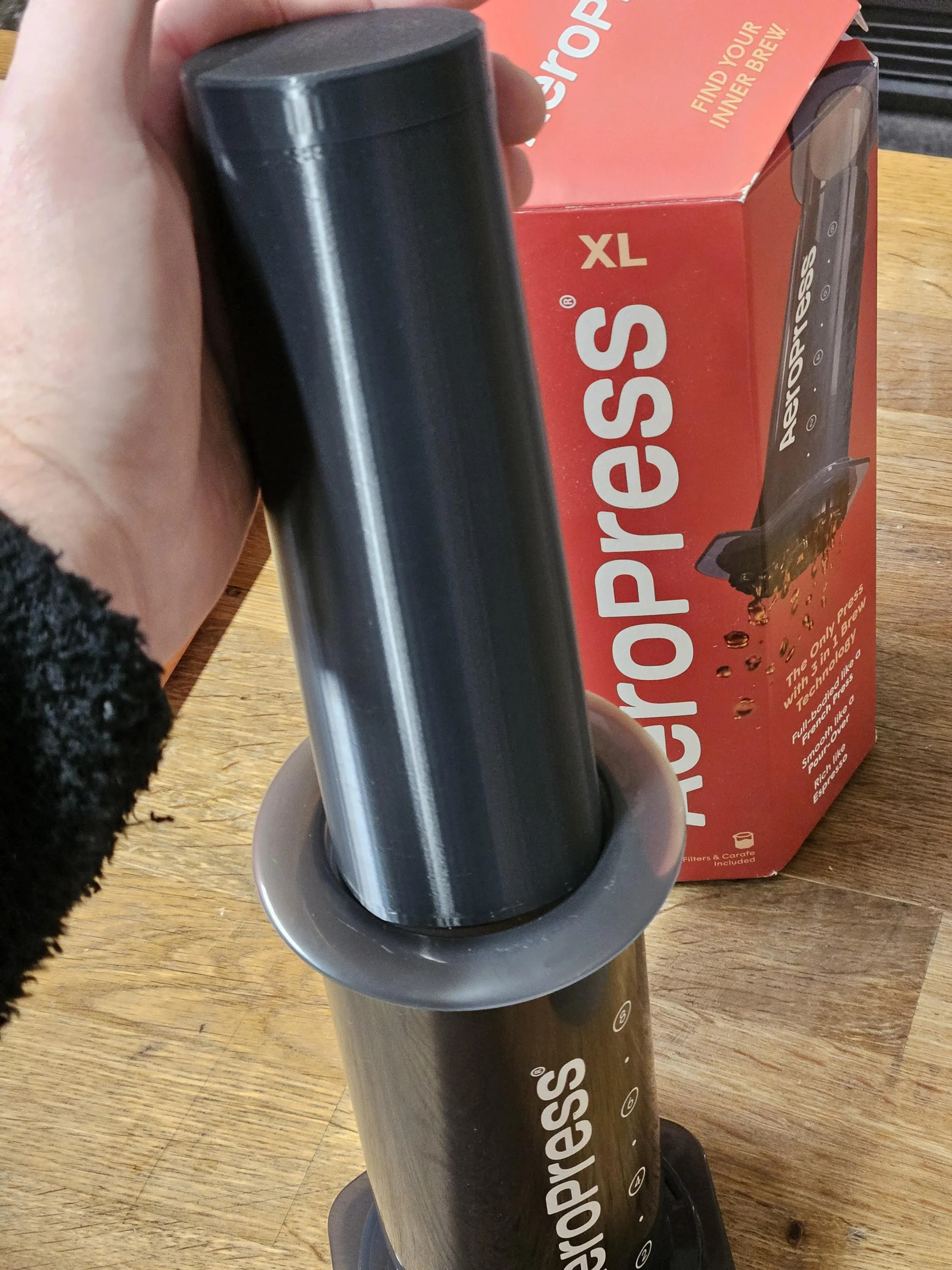 AeroPress XL Coffee Bean Container: Travel Storage Solution